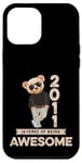 Coque pour iPhone 12 Pro Max Ours en peluche original Awesome 14e anniversaire garçon fille 2011