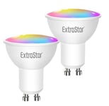 GU10 6W LED Wi-Fi Smart RGB Light bulb (pack of 2)