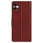 Vintage Card Holder and Video Support Case for Samsung Galaxy A05, Burgundy