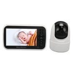 5in Infant Monitor 720P HD Night Temperature Monitoring Two Way Talk