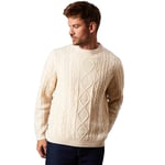 Burton Mens Cable Knit Crew Neck Jumper