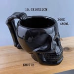 3D keraamiset mukit Creative Halloween Skull Cocktail Lasit Olutlasit Martini Lasit Juomamukit Funny Cup Kahvikuppi