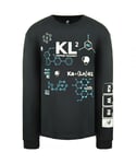 New Balance KL2 Elements Of The Game Long Sleeve Dark Grey Mens Top MT03596 PHM Cotton - Size Medium