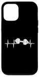 Coque pour iPhone 12/12 Pro Design haltère pour les amateurs de musculation