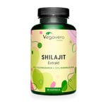 Himalayan Shilajit Resin 1300 mg Vegavero® | 60% Fulvic Acid + Humic Acids | 60:1 Shilajit Resin Himalayan Extract | NO Additives | 3 Month Supply | 90 Shilajit Capsules | Vegan