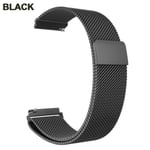 Metallrem för Fitbit Versa 2 3 4 Lite Sense Band Handled Milanese Sense 2 Ersättningsmagnetslinga Armband Fit Bit Watchband Black Versa Lite