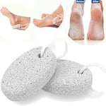 Pumice Stone for Feet 2 PCS Set_Foot Care Natural Pummice Stones for Dead Hard,