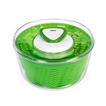 Zyliss Easy Spin 2 Salad Spinner, 3.5L, Plastic, Green, Unique AquaVent™/Retractable Cord and Brake System/Non-Slip Base/Easy Cleaning