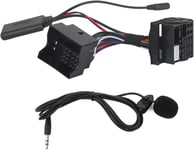 Adaptateur de Musique Radio Audio Mains Libres Bluetooth,Câble D'entrée AUX,Ensemble de Fiches avec Remplacement de Microphone pour RNS 510/RCD 300,Module AUX Bluetooth de(Q761)