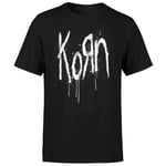 Korn Splatter Men's T-Shirt - Black - L