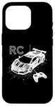 Coque pour iPhone 16 Pro Voiture RC 3D Wireframe - Télécommande Vintage Lover Racing Lover