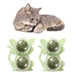 CDQ Kattmynta bollar för katter Vägg Kattmynta boll leksak, 2-pack kattnyp boll