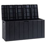 Coffre de rangement jardin résine - Anthracite - 270L - MULTIBOX BRAVO  