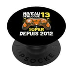 Niveau 13 Débloqué Super Depuis 2012 Anniversaire Gamer PopSockets PopGrip Adhésif