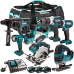 Makita 18V LXT 7 Piece Monster Tool Kit with 3 x 5.0Ah Batteries Charger & Bag