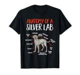 Silver Labrador Retriever Anatomy Of A Silver Lab T-Shirt