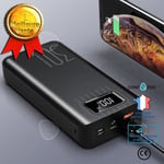 CONFO® powerbank 30000mAh snabbladdning stor kapacitet portabel digital display laddningsport kompatibel med alla telefoner