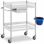 Steinberg Systems - Chariot médical Chariot médical inox 2 étagères 1 tiroir 20 kg