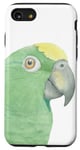 Coque pour iPhone SE (2020) / 7 / 8 portrait aquarelle perroquet amazon couronne jaune