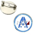 Patch Nation N7 Mass Effect Cosplay Metal Pin Badge (N7 White)