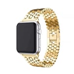 SKALO Fish Scale Metallarmband Apple Watch SE 40mm - Guld