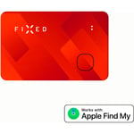 FIXED Tag Card Tracker til Apple Find My, rød GPS Tracker