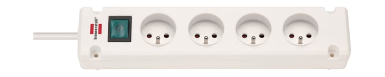 Brennenstuhl – Bremounta Extension Socket 4-way white 1.5m H05VV-F 3G1.5 (1150651124)