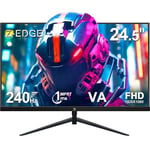 Z-Edge Ecran Pc Gamer 25 Pouces 240 Hz, 1ms, FreeSync, Moniteur Gaming FHD 1080P Avec HDMI Câble, 350cd/m², HDMI2.0*2 & DP1.4, Montable VESA 75*75mm, sRGB 99%, 178° Angle Vue, Inclinaison Réglable