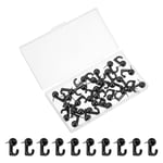 Picture Hanging Hooks, 30pcs 20 Lbs - Zinc Alloy Hangers Nails (Black)