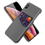 Apple Bofink iPhone Xs Max Card Kuoret - Harmaa Hopea/Harmaa