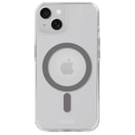 Holdit iPhone 15 / 14 / 13 MagSafe Deksel - Transparent / Space Grey