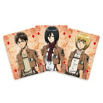 Crunchyroll SAKAMI Attack on Titan Lot de 52 Cartes à Jouer au Poker Blanc