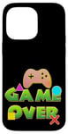 Coque pour iPhone 14 Pro Max Game Over Vintage Retro Jeux Vidéo Gaming