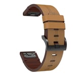 Garmin Forerunner 945 Klockarmband i läder, 22mm - Brun