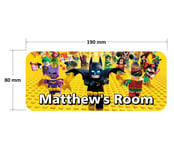 Lego Batman Door Plaque 2 - Personalised Childrens Bedroom Sign Girls Boys