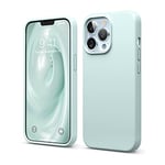 elago Liquid Silicone Case Compatible with iPhone 13 Pro (6.1 inch),Premium Silicone,Full Protection Phone Case 3 Layers Shockproof Phone Case Liner Mint Green