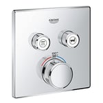 GROHE 29141000 Grohtherm SmartControl Thermostatic Trim, Starlight Chrome, Without SmartBox