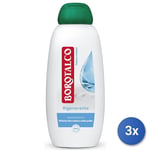 3x Borotalco Bain 450 Ml. Talc Et Felci Régénérant Fabriqué en Italie