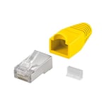 Wentronic Fiche modulaire RJ45 Blindée et protégée Jaune (Import Allemagne)