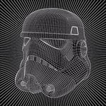 Star Wars (Stormtrooper Wire 60 x 60cm Canvas