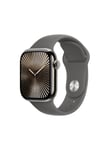 Apple Watch Series 10 GPS + Cellular, 42mm, Titanium Case, Sport Band