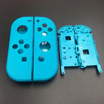 Deylaying Replacement Housing Shell Case w/Middle Battery Holder Plate for Nintendo Switch Controller Joy-Con Blue