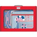 DOHE - Pack Scolaire Grand Sac à Dos, Trousse Triple et classeur avec 100 Feuilles de Rechange - Set Primaire pour Enfant, Mallette, matériel Scolaire, Pink Panther Sailing, 51,5 x 36,5 x 10,5 cm,