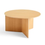 Slit Table Wood Round XL Oak