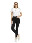 Calvin Klein Jeans Women's High Rise Super Skinny Ankle J20j221587 Pants, Denim (Denim Black), 29W