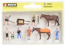 Noch- 6 Figurines + 2 Chevaux + Accessoires, 15634