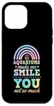 iPhone 12 Pro Max Aquariums Make Me Smile You Not So Much Bohemian Rainbow Case