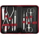 marQus kit manucure set 12 pc de Solingen Allemagne - coffret cadeau femme/homme, coupe ongle homme/femme, limes a ongles professionnelle, pince a epiler, kit ongle cuir