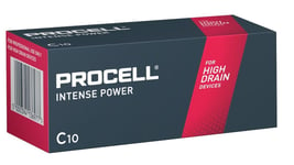 Duracell PROCELL Alkaline Intense C - LR14 1,5V 10-pakning