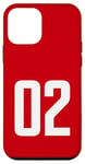 iPhone 12 mini Number 02 in white pocket style version Case